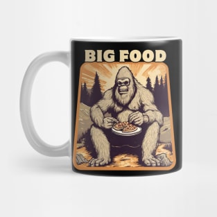 Sasquatch with pizza big foot Mug